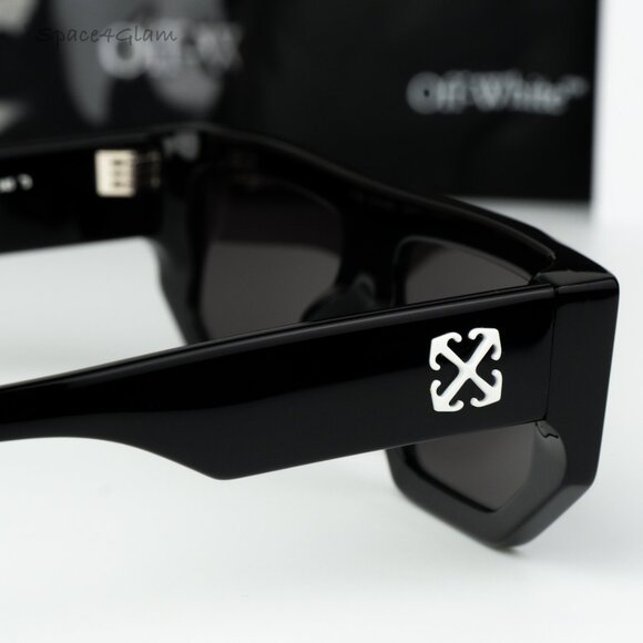 Off-White Women Sunglasses Black Grey Square OERI13F VANCOUVER 1007 BRAND NEW - Picture 5 of 11
